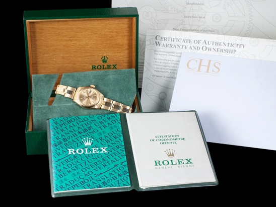 劳力士 (Rolex) Datejust Lady 26 18kt Gold Champagne Oyster Crissy Rolex Paper 6916
